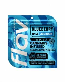 Blueberry Resin Enhanced Gummy Belts 100mg
