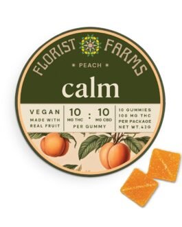 Calm: Peach Gummies 100mg | 10pk