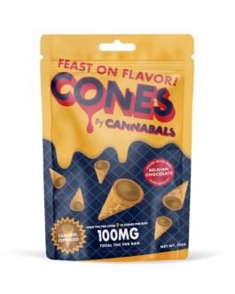 Caramel Espresso Cones Chocolate 100mg