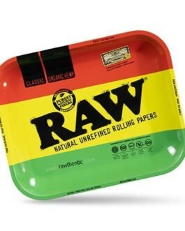Large RAW Authentic Rawsta Metal Rolling Tray Each