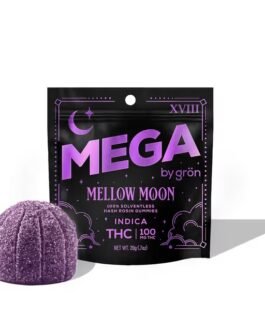 Mega Mellow Moon – Indica Live Rosin Gummy 100mg