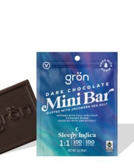 Mini Bar Dark Chocolate Indica Rosin Enhanced Chocolate 100mg