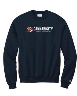 Navy Cannabicity Crewneck 2XL