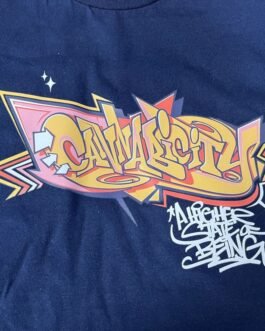 Navy Graffiti T-Shirt 2XL
